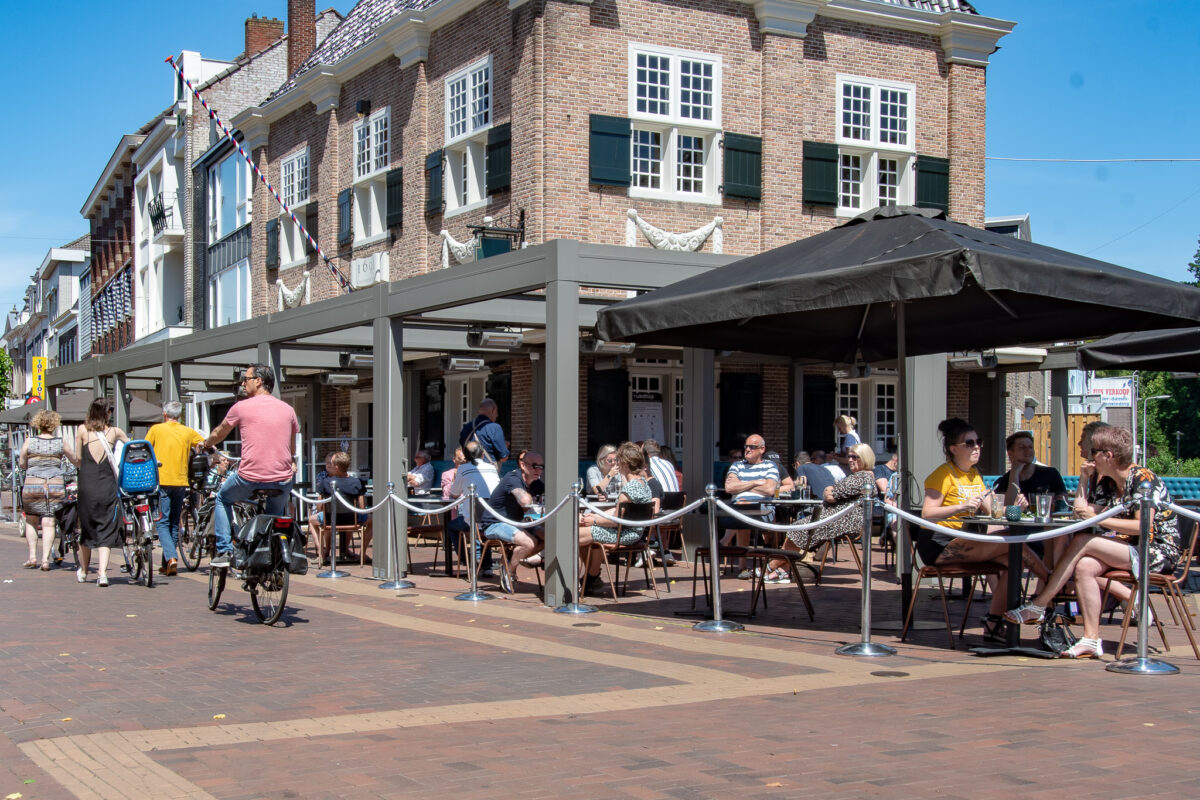 Terras 't Wetshuys aan Koornmarkt
