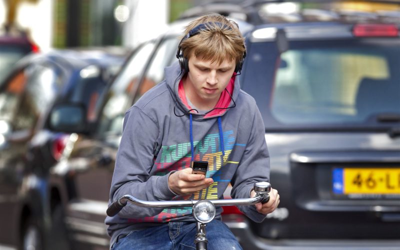Bellen op de fiets verboden