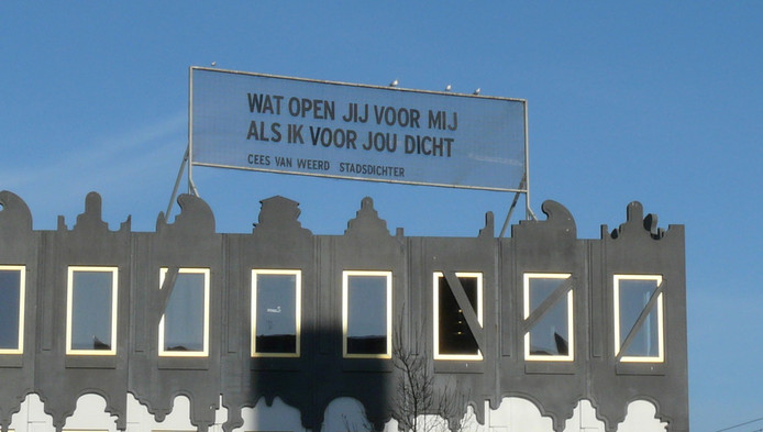 het kunstwerk op het dak van dara