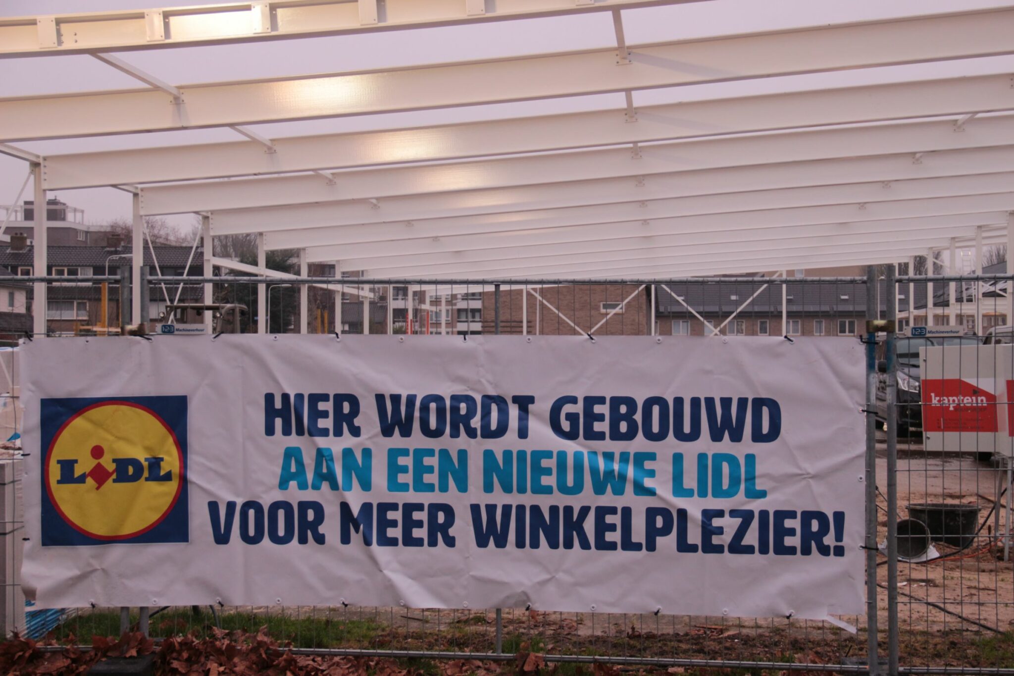 De nieuwe Lidl in Liendert: zo ver zijn ze al met de bouw