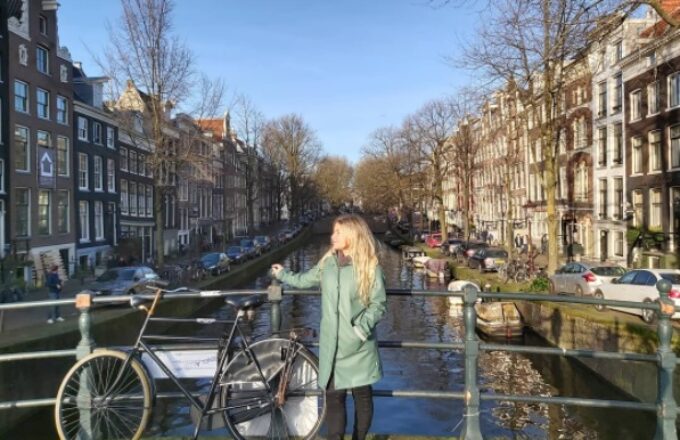 Olga op brug