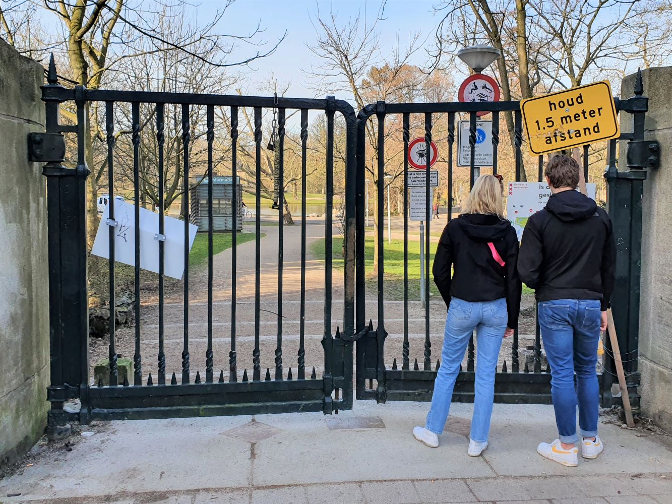 Vondelpark gesloten