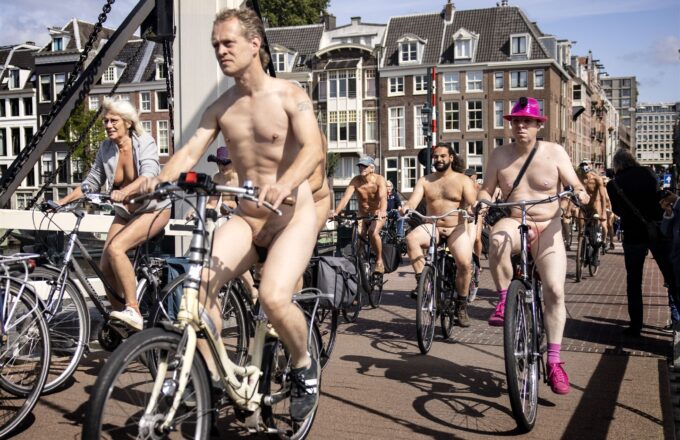 World Naked Bike Ride in Amsterdam 28 Augustus 2021