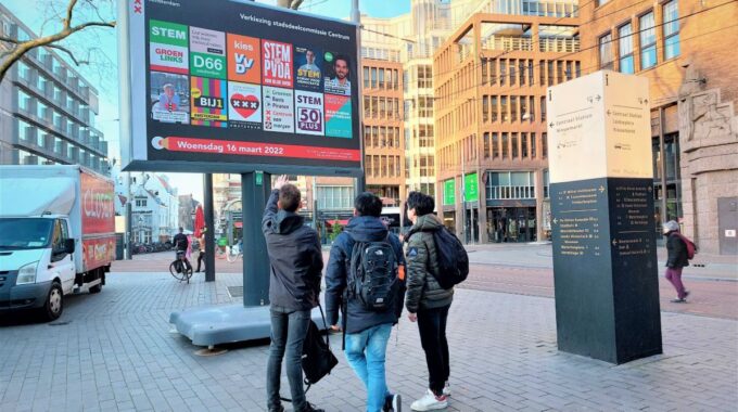 gemeenteraadsverkiezing amsterdam 2022 rembrandtplein