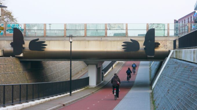 Spoortunnel kunstwerk Peter Zegveld
