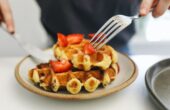 verse wafels Wafel aardbei