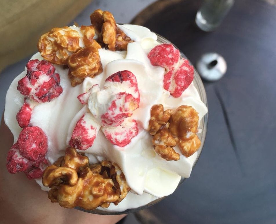 latte popcorn