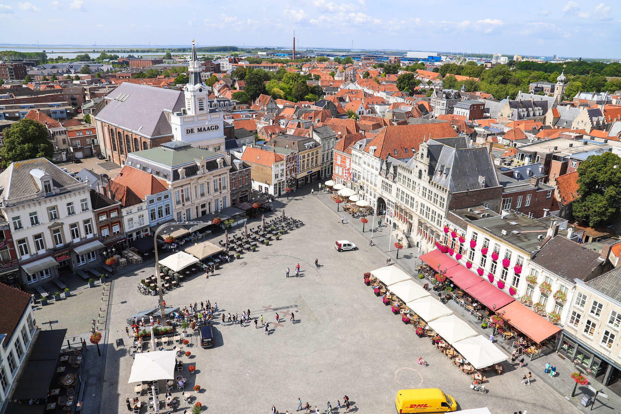 uitzicht peperbus bersge ondernemers centrum Peperbus grote markt overzicht maagd terras uitzicht monumenten spirtus markiezenhof