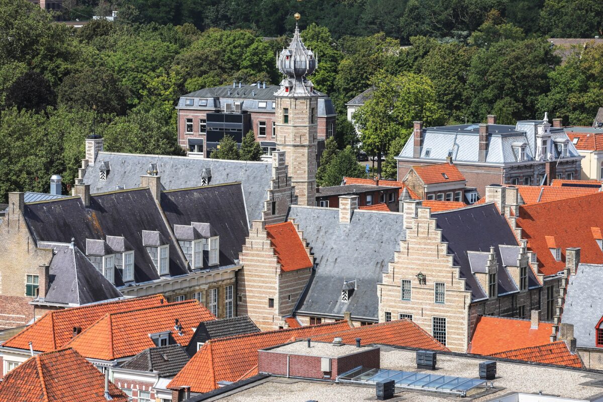 uitzicht peperbus Markiezenhof dicht stedenband bergen op zoom favoriete plek in bergen op zoommarkiezenhof uitzicht vanaf peperbus