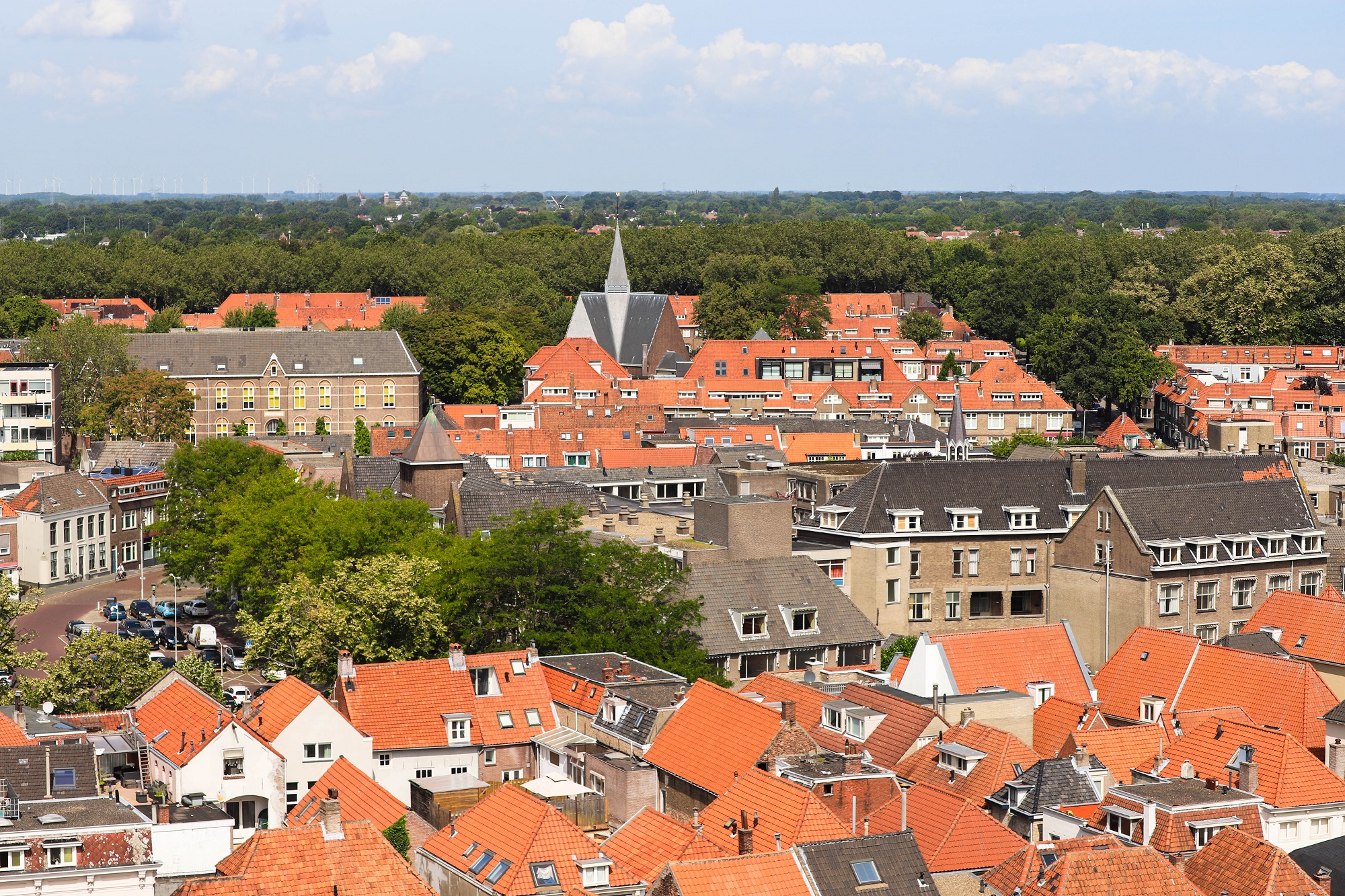 uitzicht peperbus woonlasten West-Brabant katrientje Montessorischool kerk bolwerk groen vismarkt vanaf peperbus
