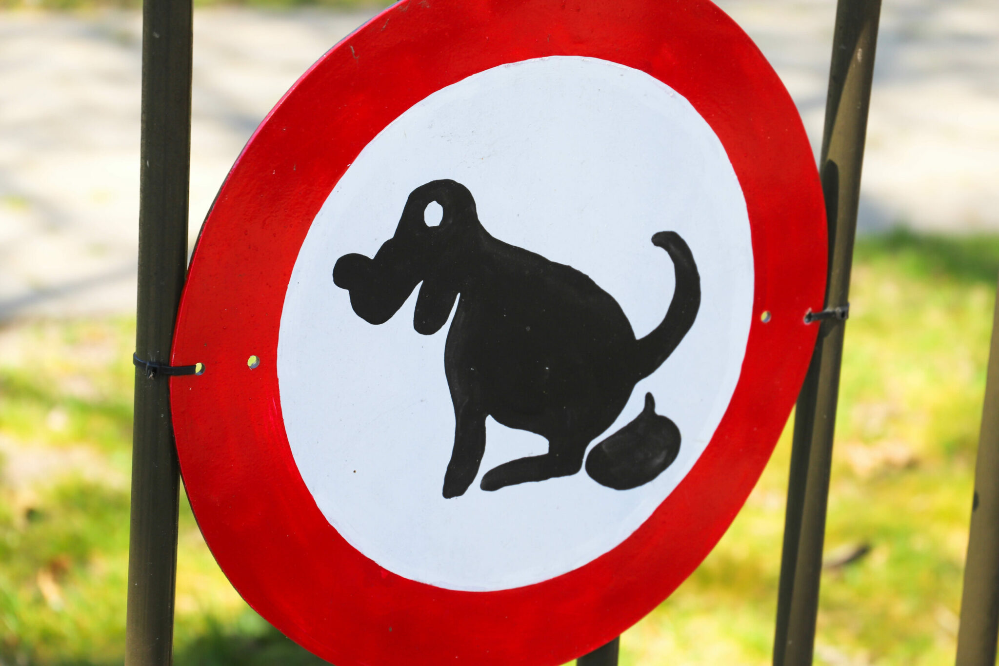 hond poep niet poepen verboden