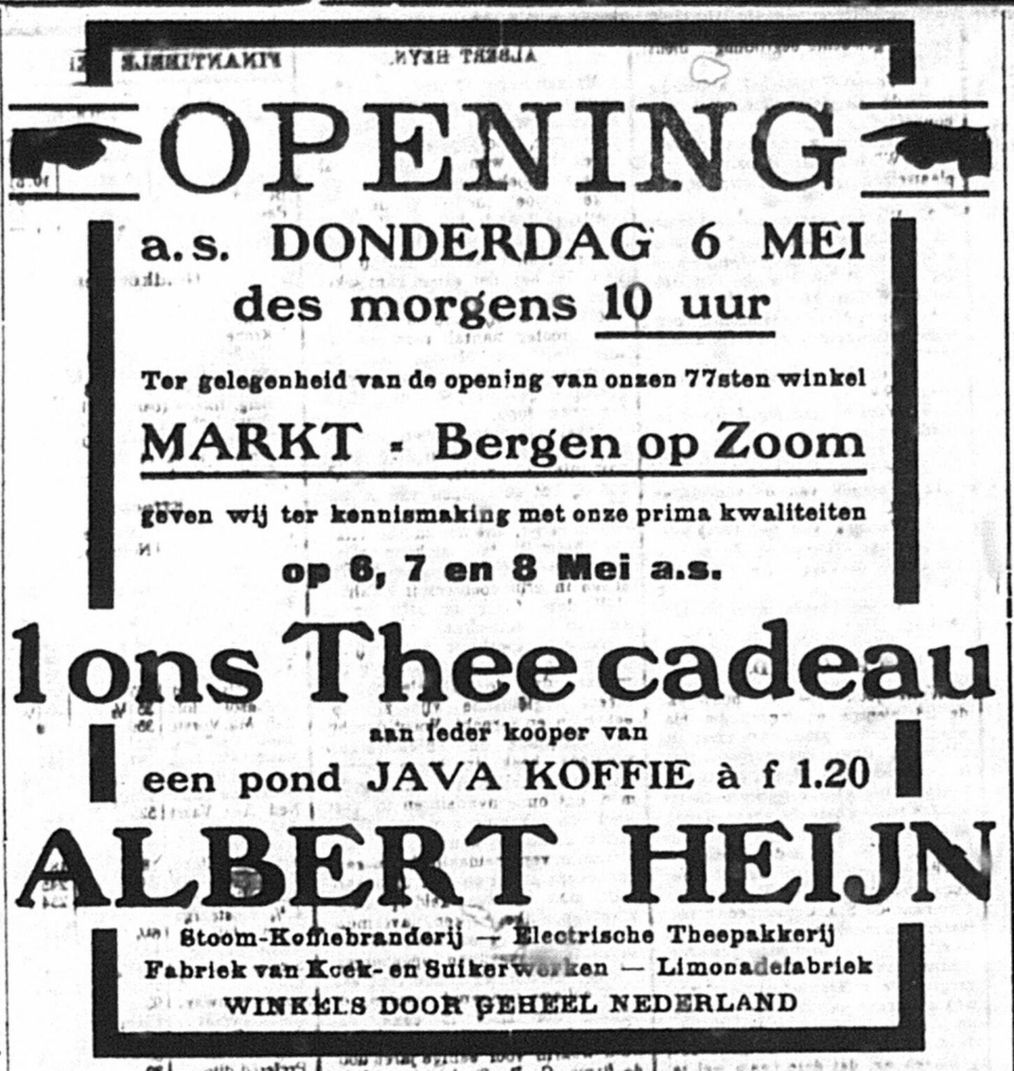 100 jaar Albert Heijn in Bergen op Zoom boodschappen deden we hier 100 jaar Albert Heijn in Bergen op Zoom boodschappen deden we hier