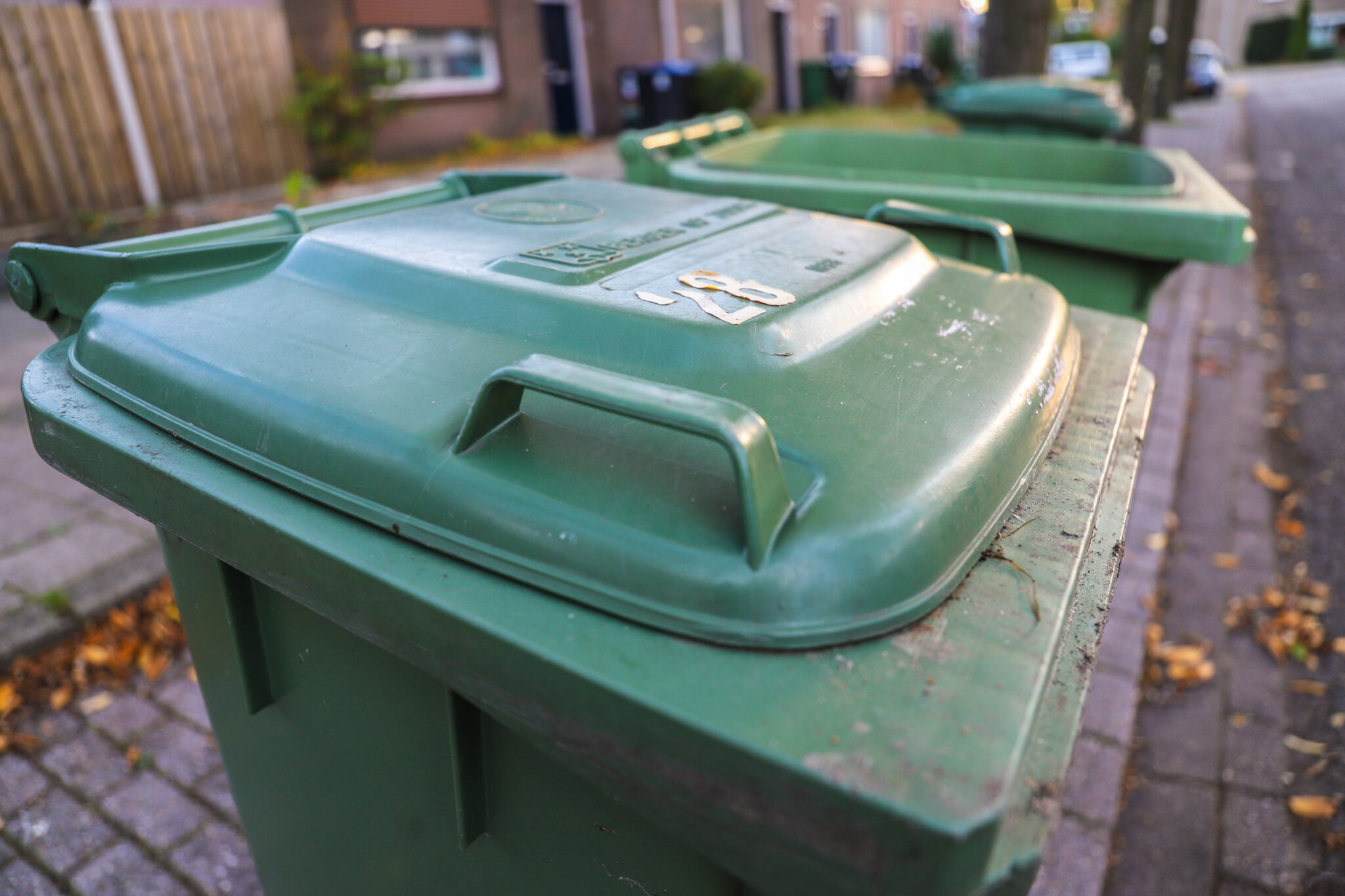 afval container groene prullenbak