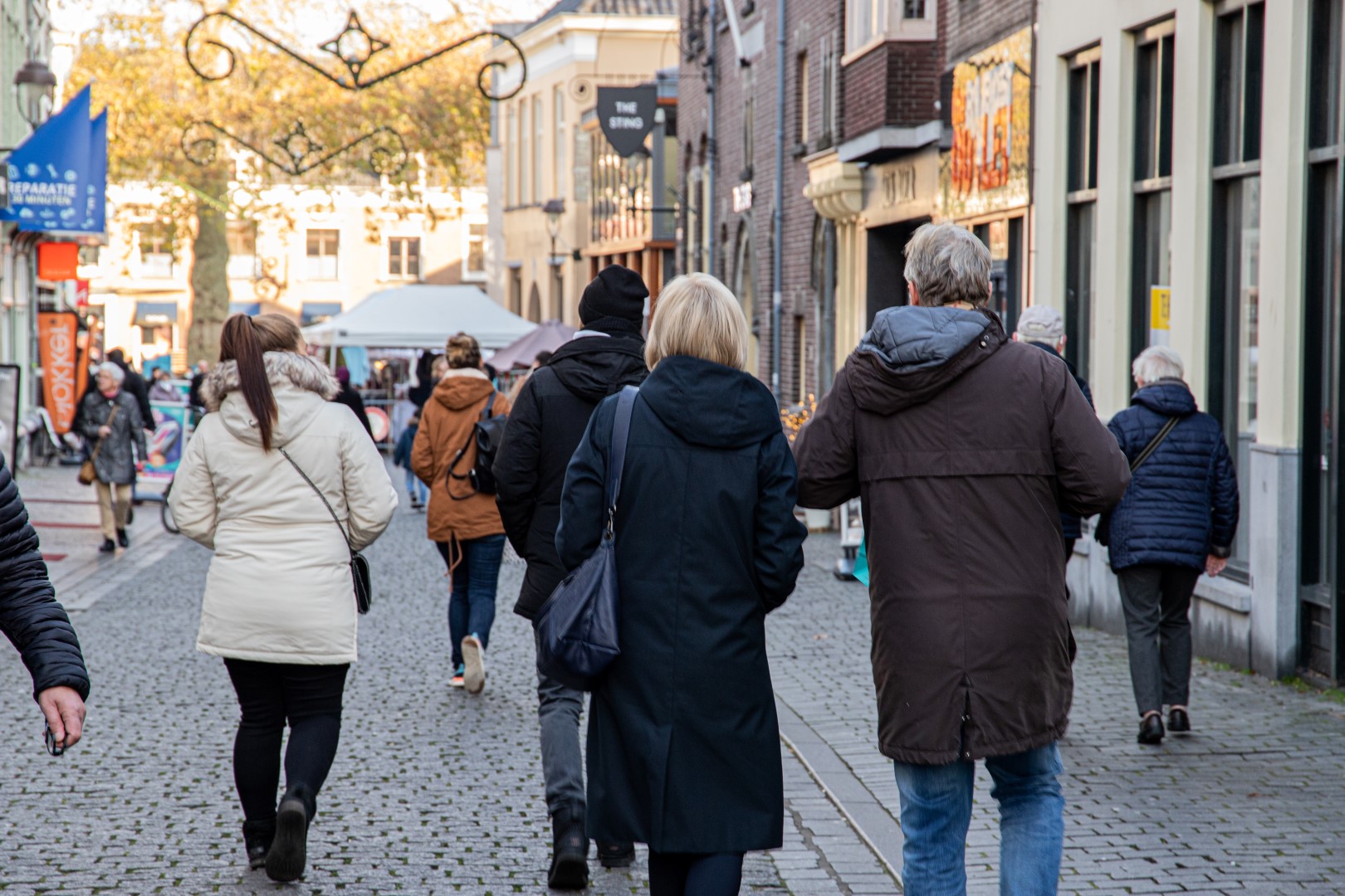 Donorregister mensen binnenstad drukte