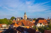 peperbus skyline uitzicht bergen op zoom stad overzicht straat lucht weer