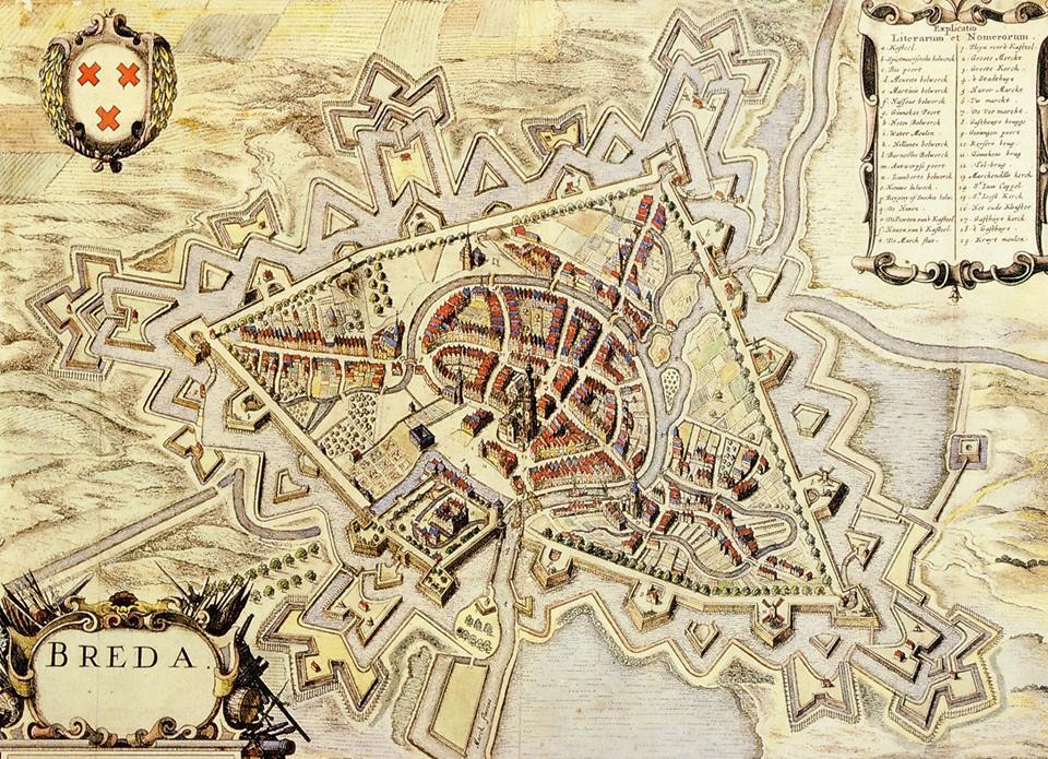 Wauw! Dit is een van de oudste stadsplattegronden van Breda indebuurt