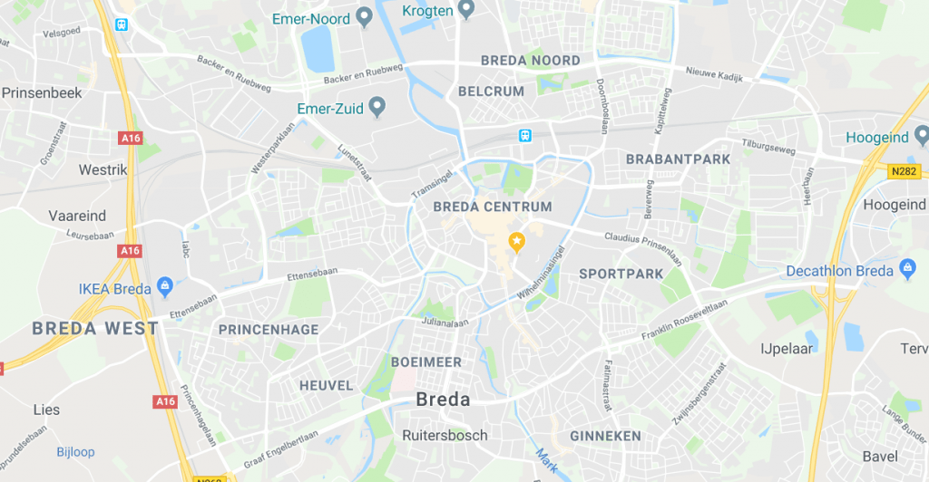Waar staan de drie kruizen in het stadswapen van Breda voor? indebuurt Breda