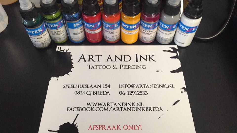Art & Ink Tattoo Breda indebuurt Breda