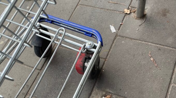 winkelwagen rode blokjes