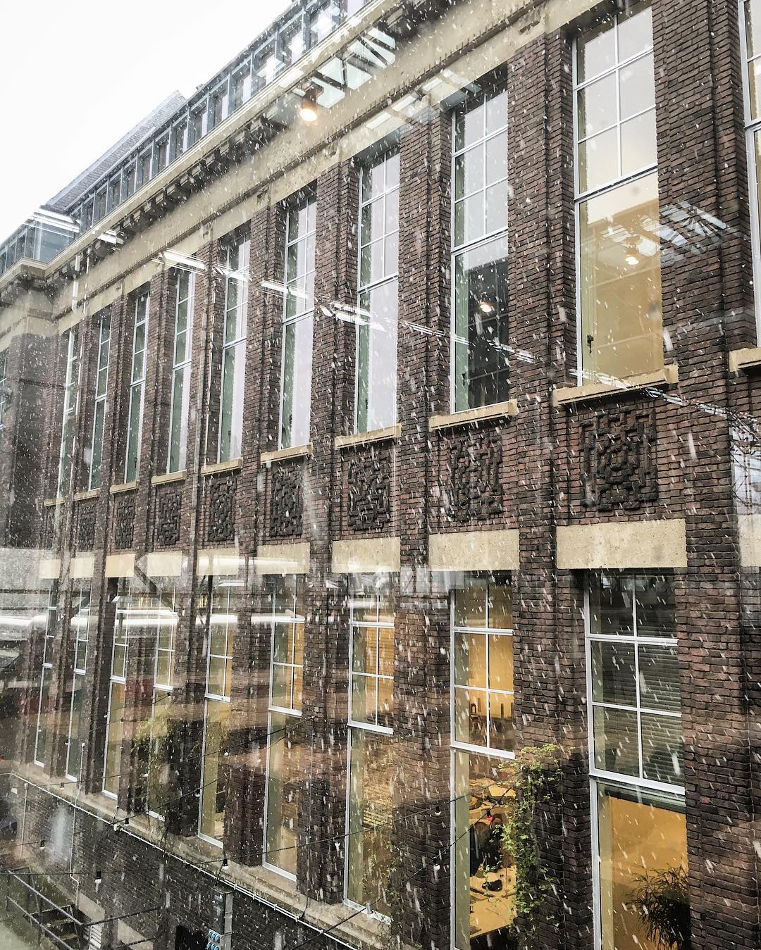 Sneeuwen in Delft