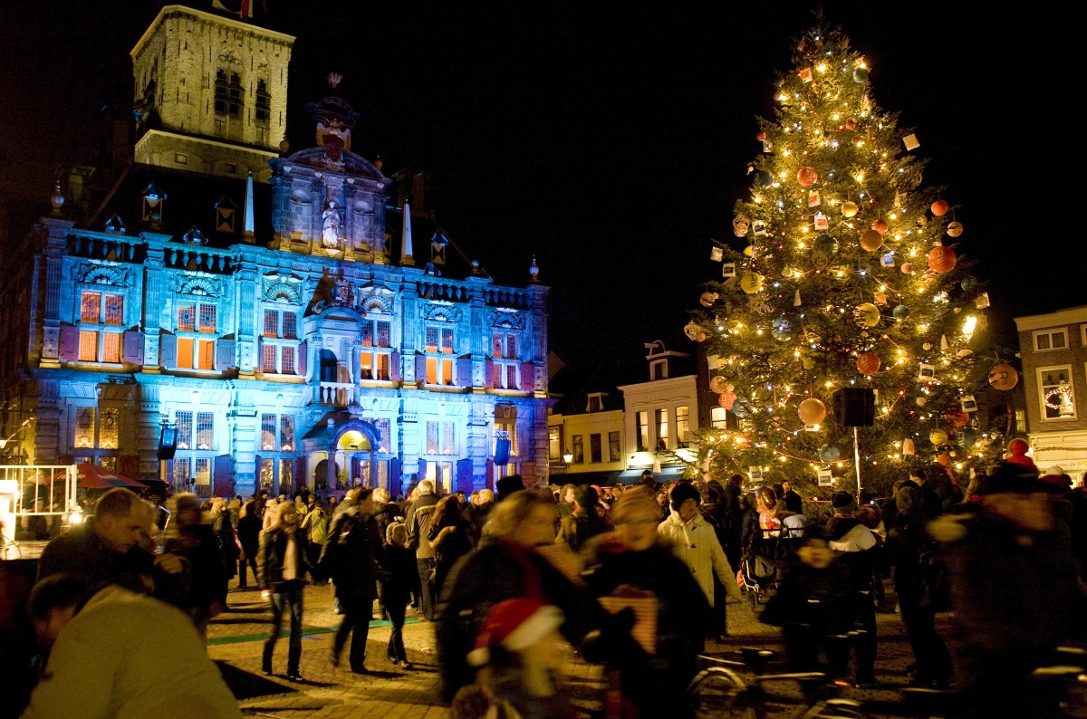 Lichtjesavond Delft Delft Winter Podium