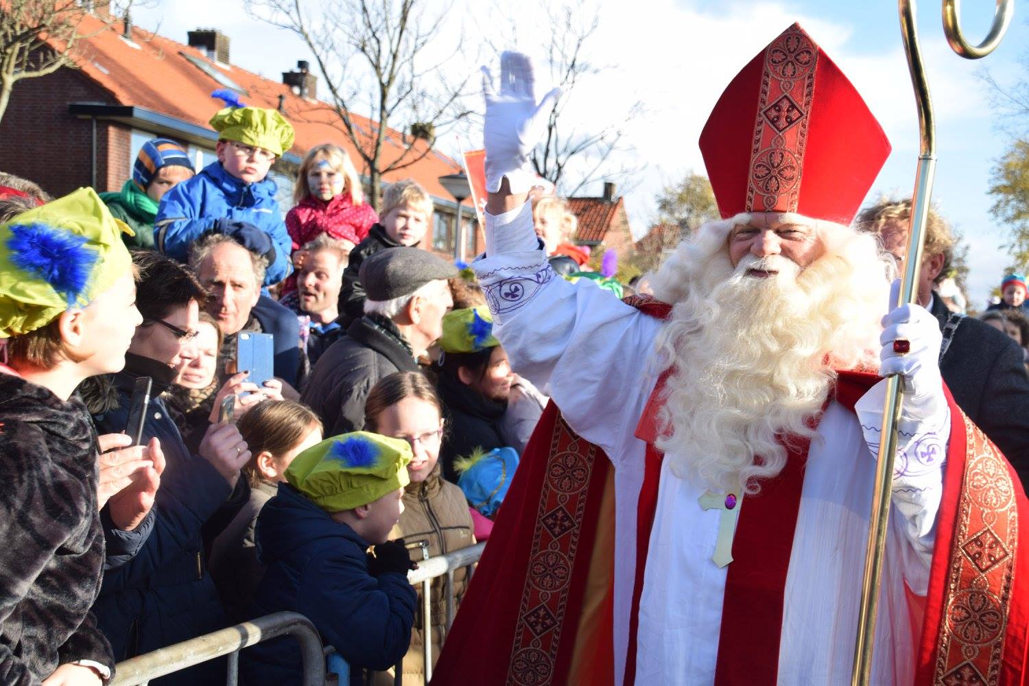 Intocht Sinterklaas den hoorn