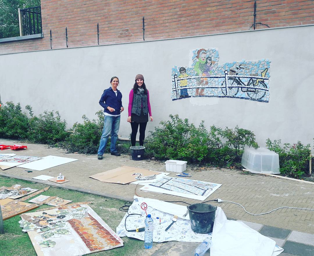 mozaiek achtertuin achterom delft mama