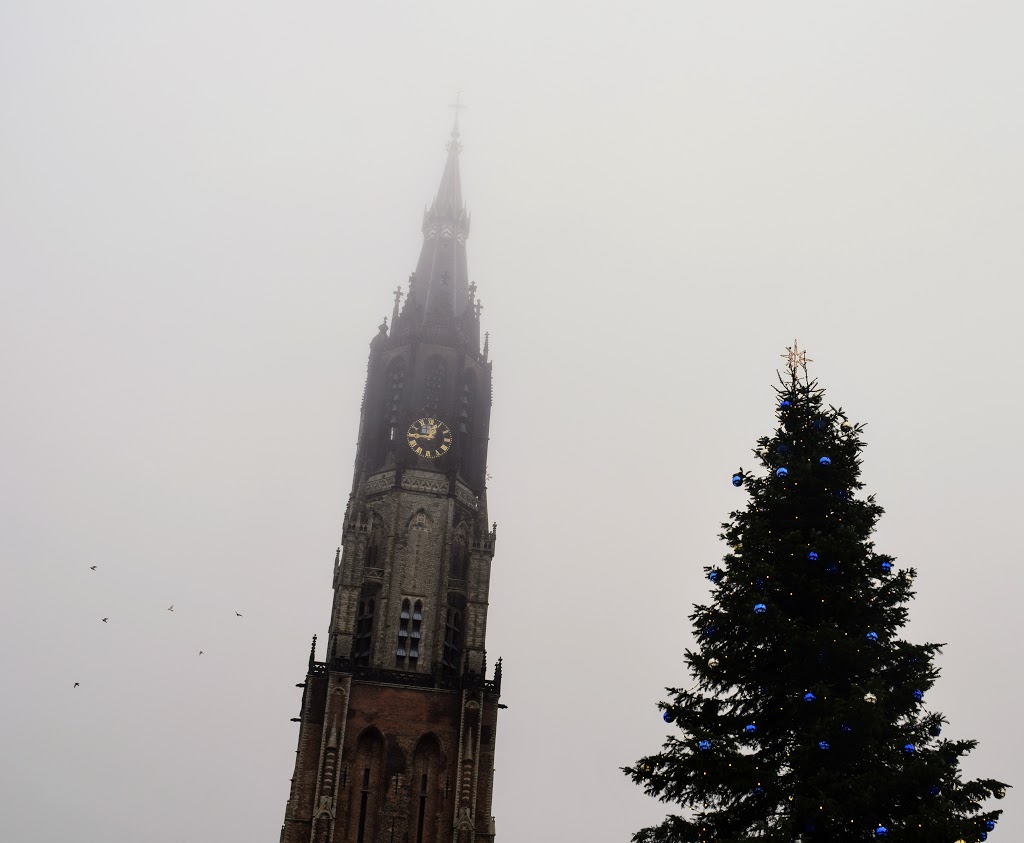 nieuwe kerk kerstboom lichtjesavond kerst