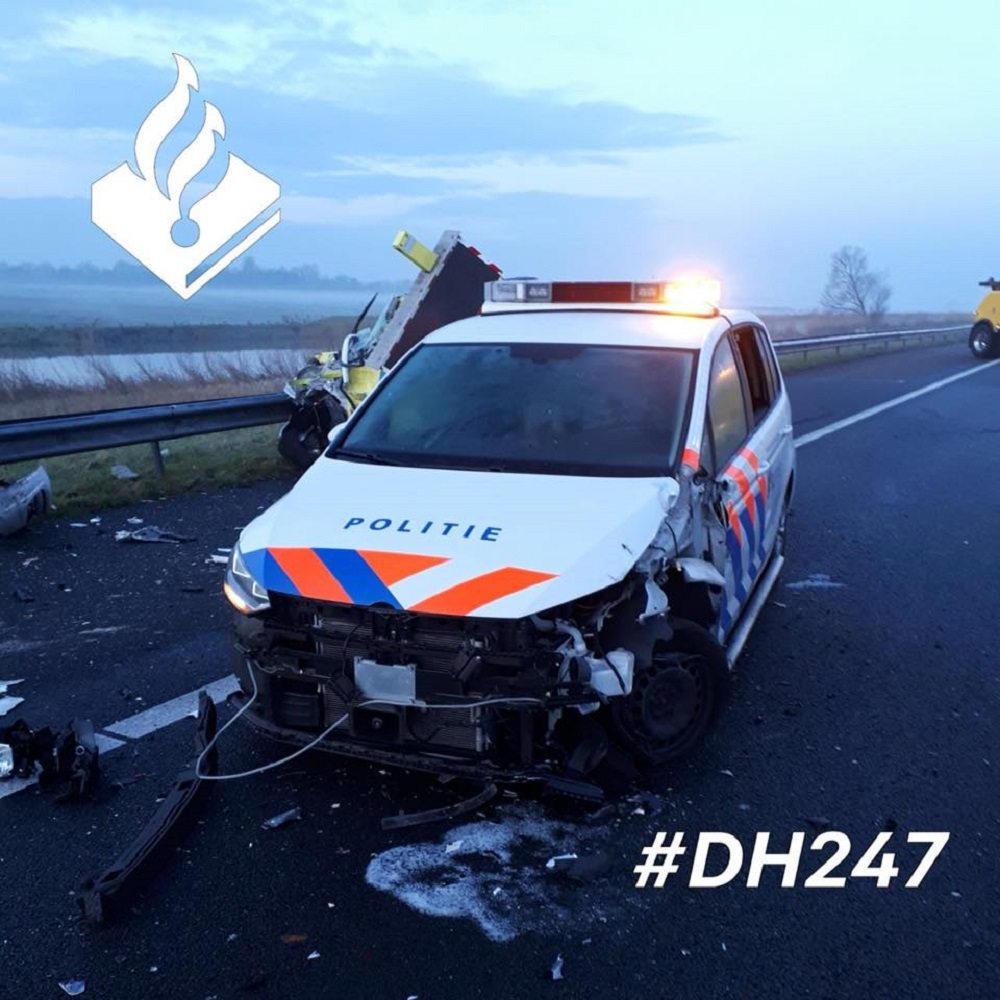 ongeluk politiewagens