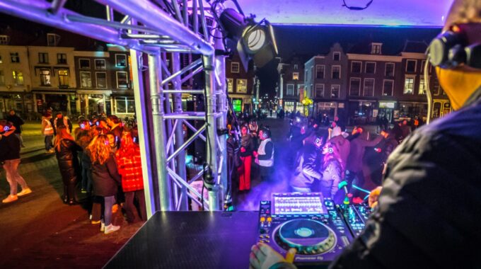 silent disco protest Markt