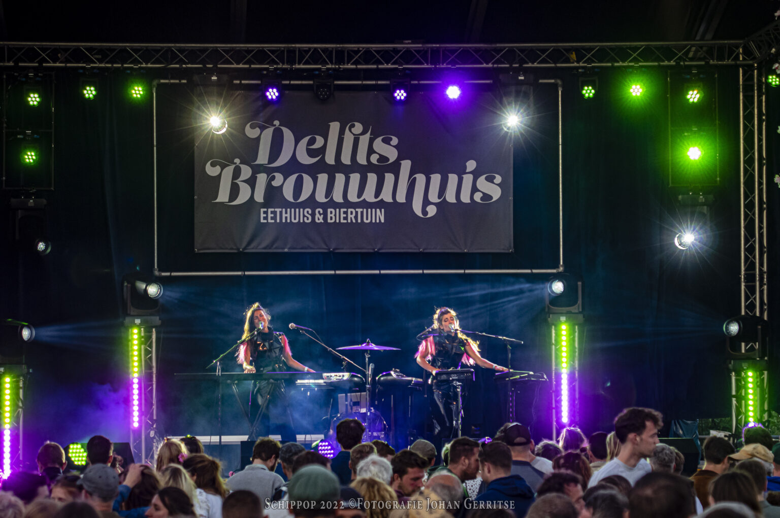 Soundproofing materials inside a garage music venue.