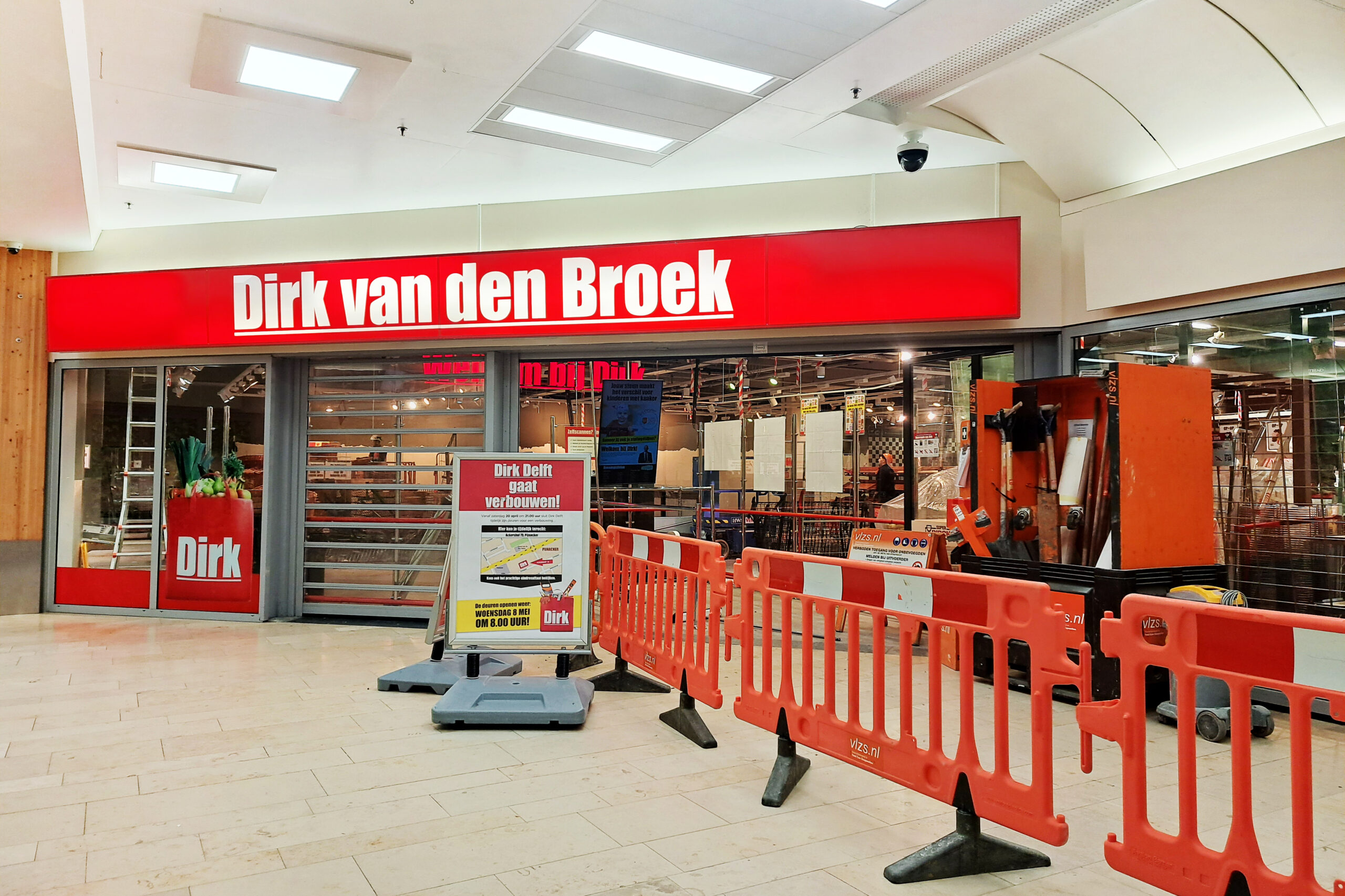 Deze Delftse supermarkt is tijdelijk dicht door een verbouwing