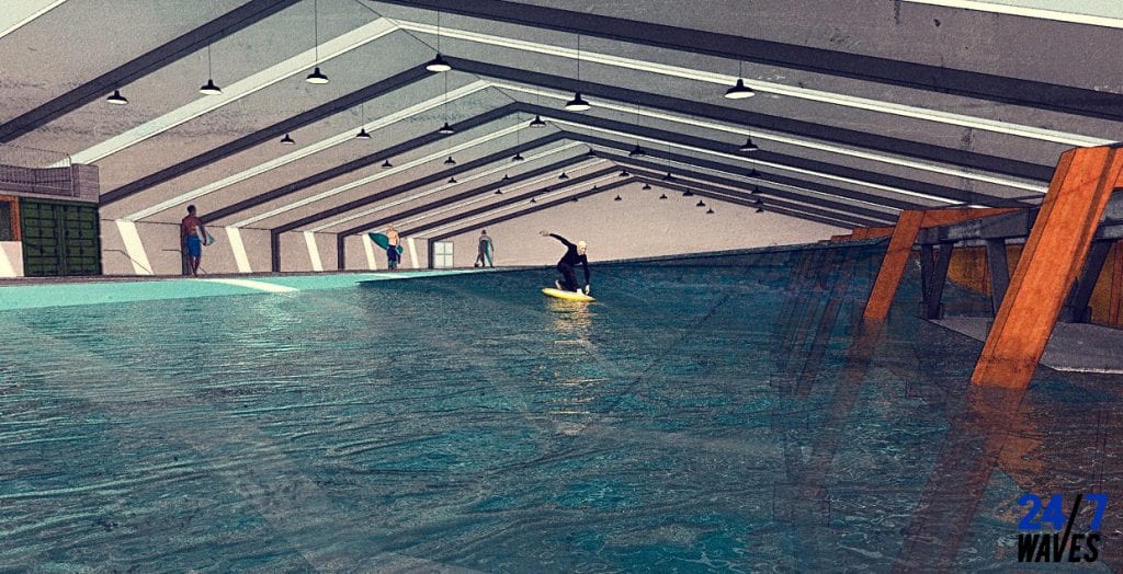 Op deze plek kun je straks overdekt surfen! indebuurt Den Haag