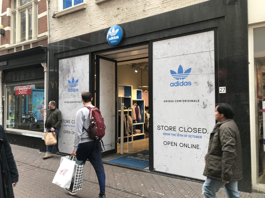 Nee! De Adidas Store in Den Haag gaat sluiten (en al snel ook