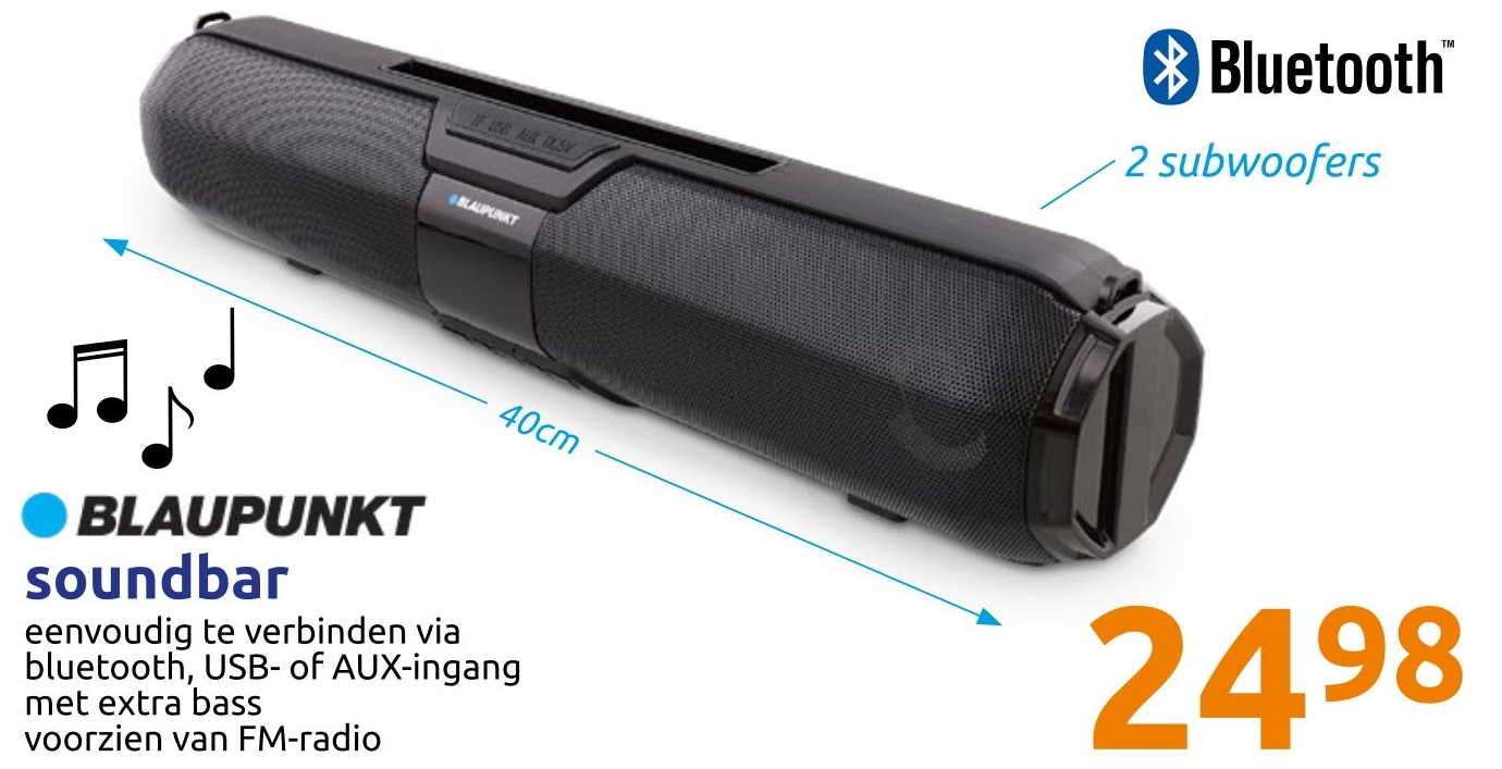 Blaupunkt soundbar €24.98 indebuurt Den Haag