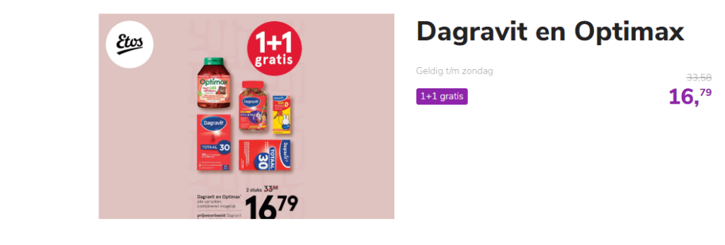 Aanbieding gezond vitaminepil