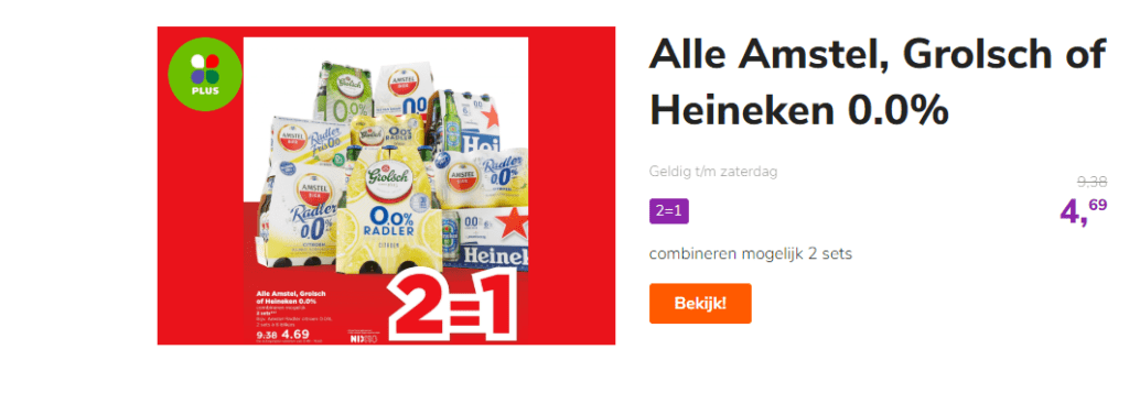 Aanbieding gezond dry januari