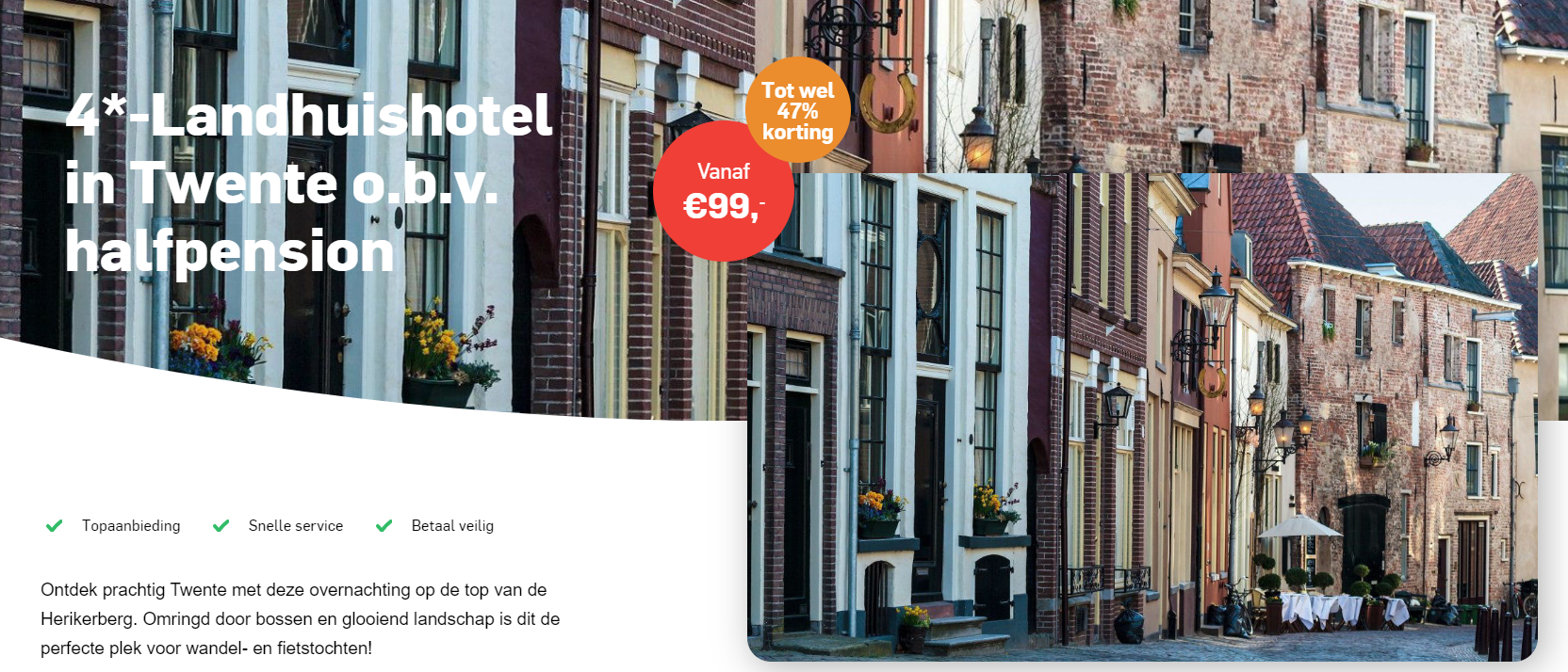 uitjesrant aanbieding nachtje weg