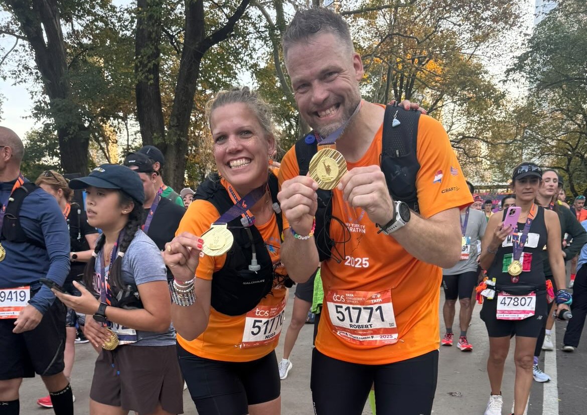 Nusa en Robert liepen de NYC Marathon: ‘Dit overtreft alles’