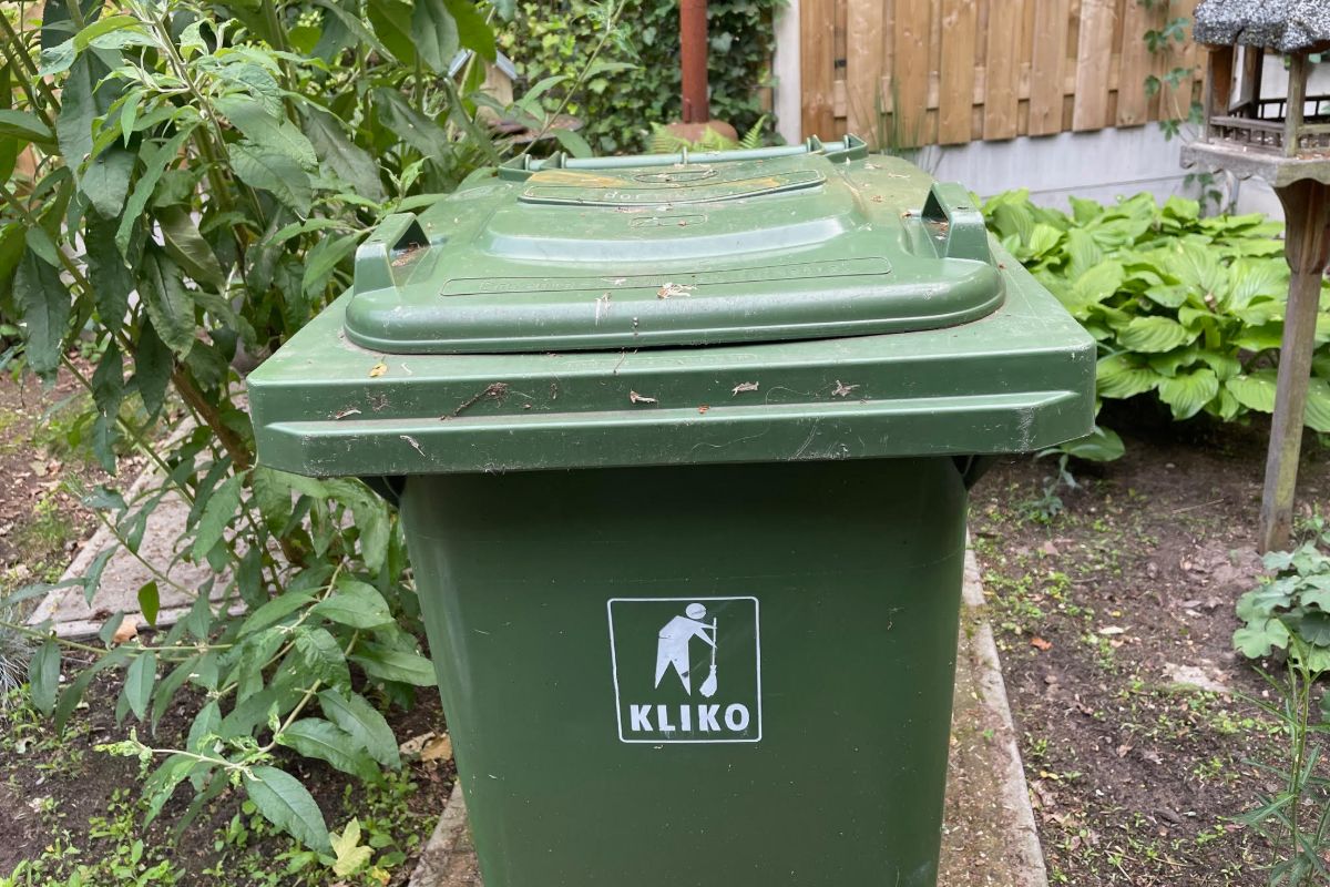 stank groene container