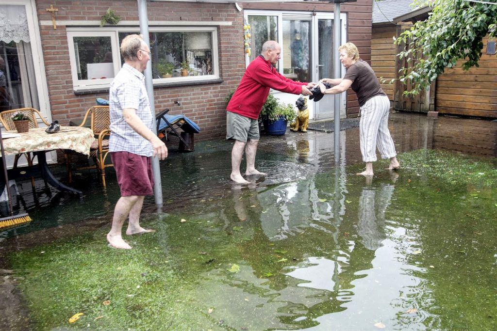 wateroverlast tuin