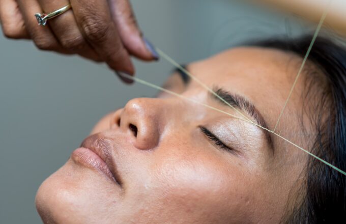 Threading Dordrecht epileren touw wenkbrauwen kin