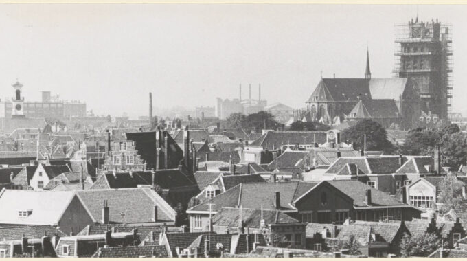 Panorama Dordrecht binnenstad 1959