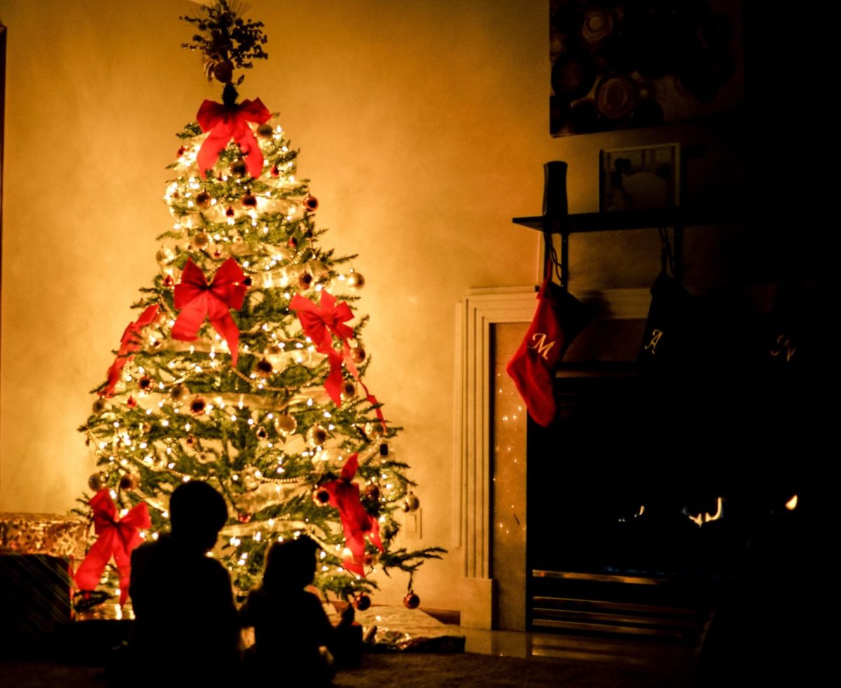 Kerstboom in huis