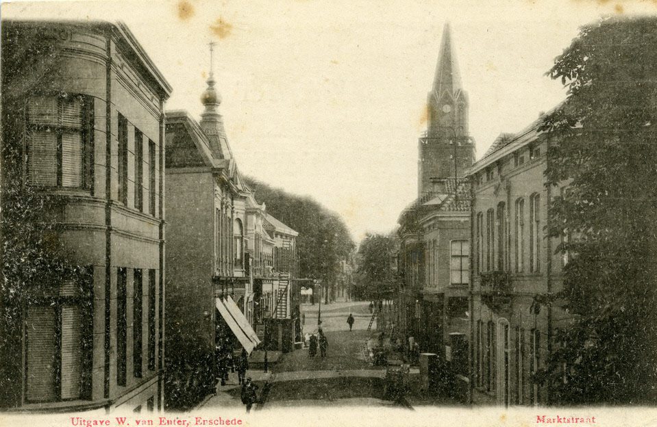 marktstraat toren grote kerk enschede