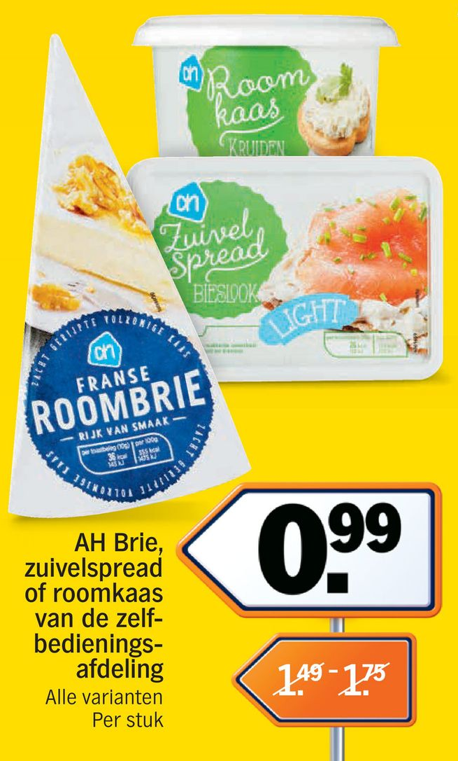 AH Brie zuivelspread of roomkaas indebuurt Enschede