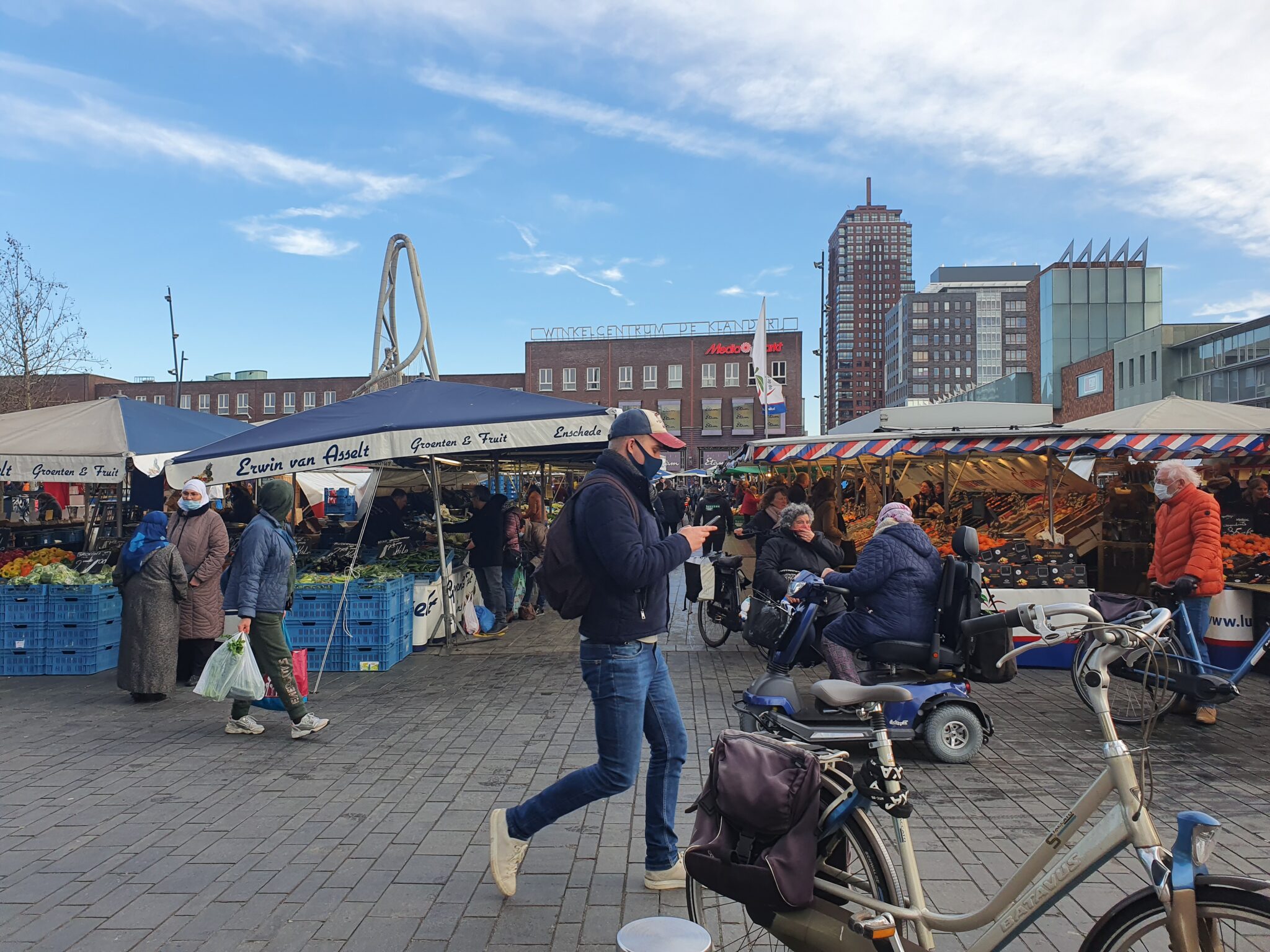 weekmarkt enschede in lockdown