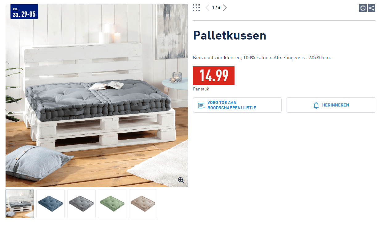 Van opheffingsuitverkoop tot palletkussens voor een prikkie 7 x