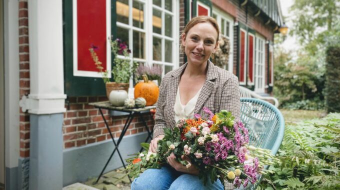 workshop droogbloemkrans maken Annika Schepers
