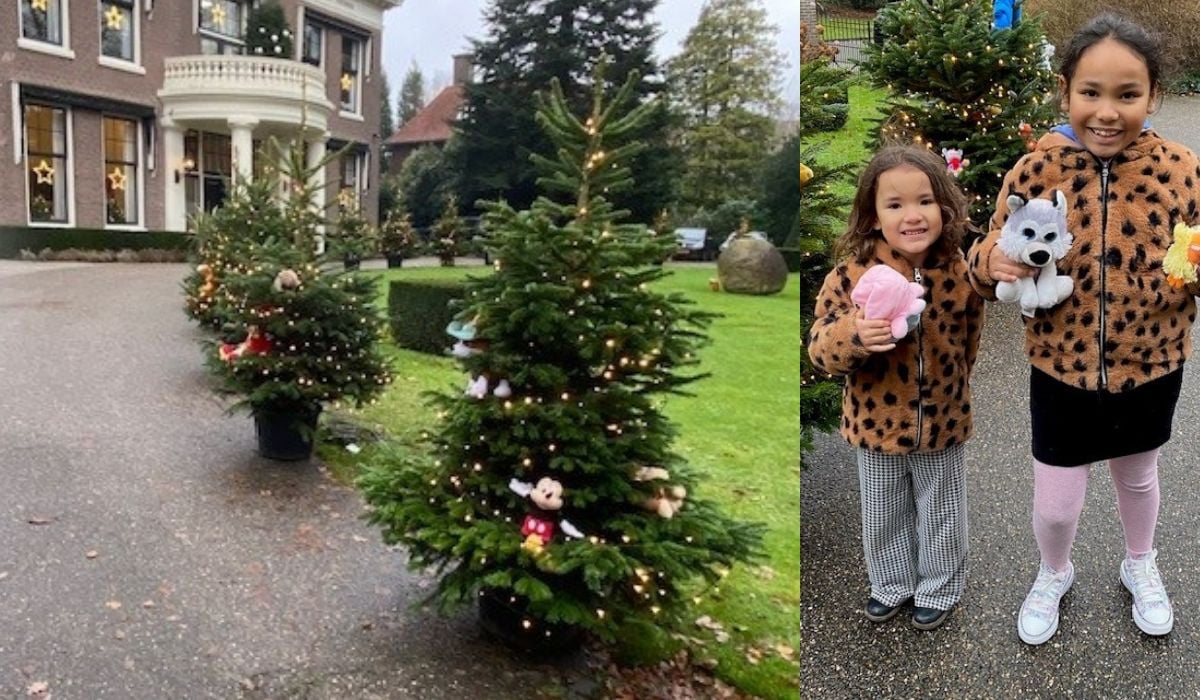 In deze kersttuinen in Enschede vissen kinderen een gratis knuffel uit de boom